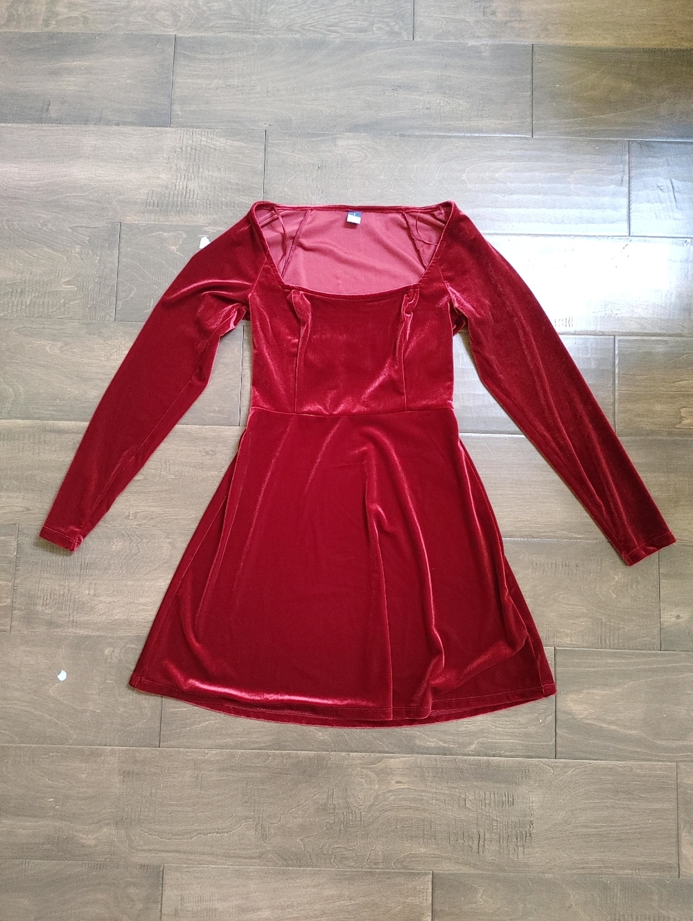 Simple Velvet Mini Dress